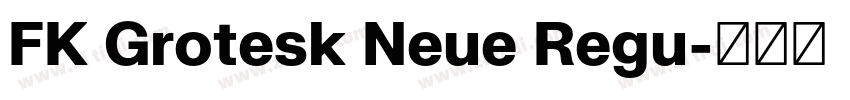 FK Grotesk Neue Regu字体转换 FK Grotesk Neue Regu字体转换